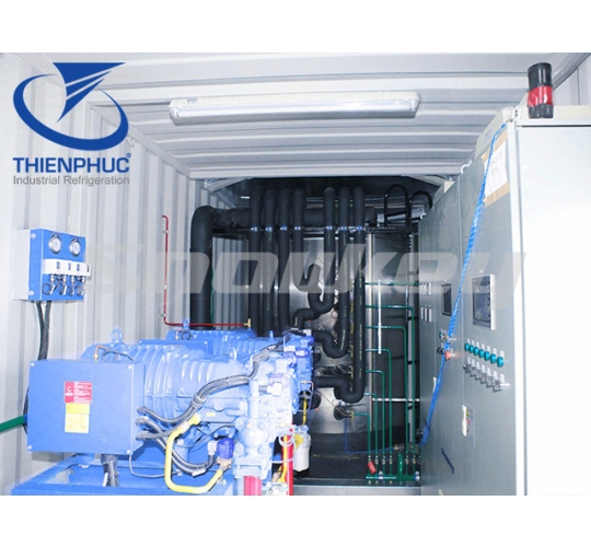 Containerized flake ice machine unit TP-FIP25(25T/D)