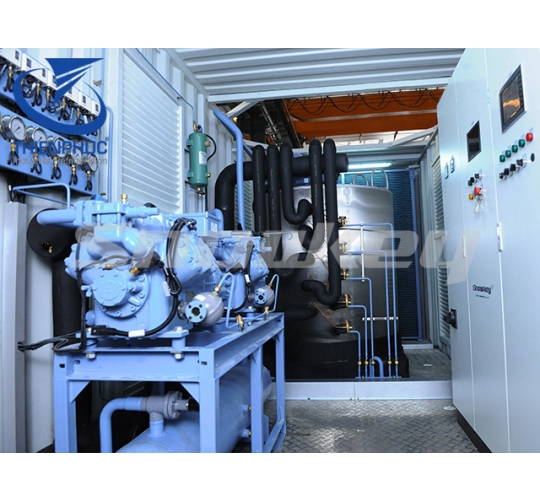 Containerized flake ice machine unit TP-FIP15(15T/D)